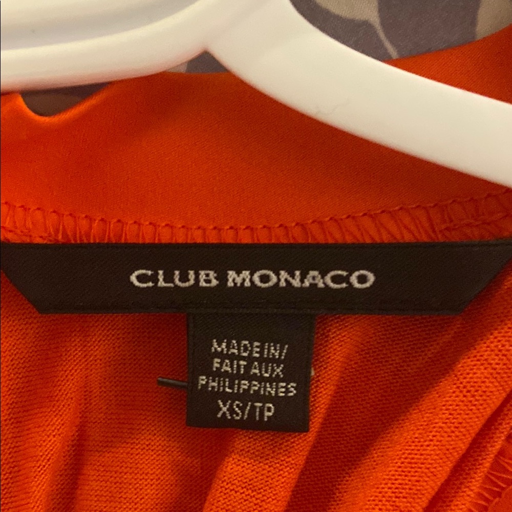 Club Monaco Bright Orange Blouse